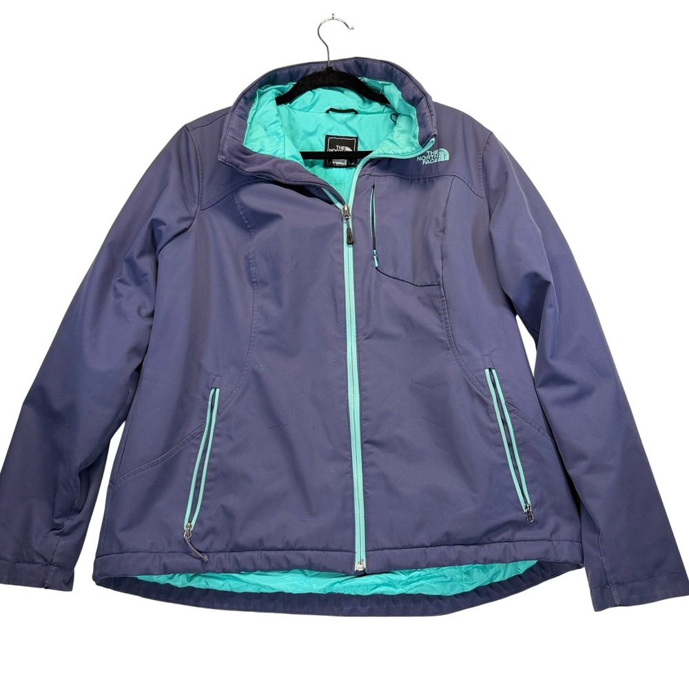The North Face Jacket Womens XL Purple Teal PrimaLoft Insulated Softshell C797